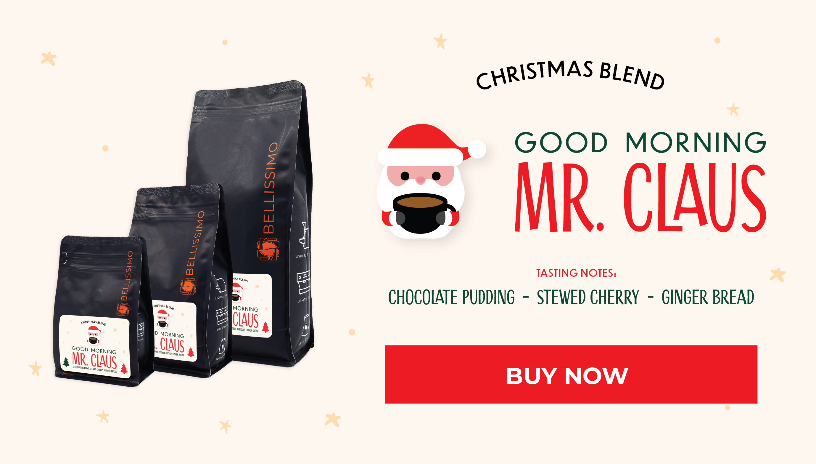 Mr Claus - Bellissismo Coffee Special Edition Christmas Blend - Shop Now